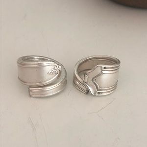 silver plated spoon ring